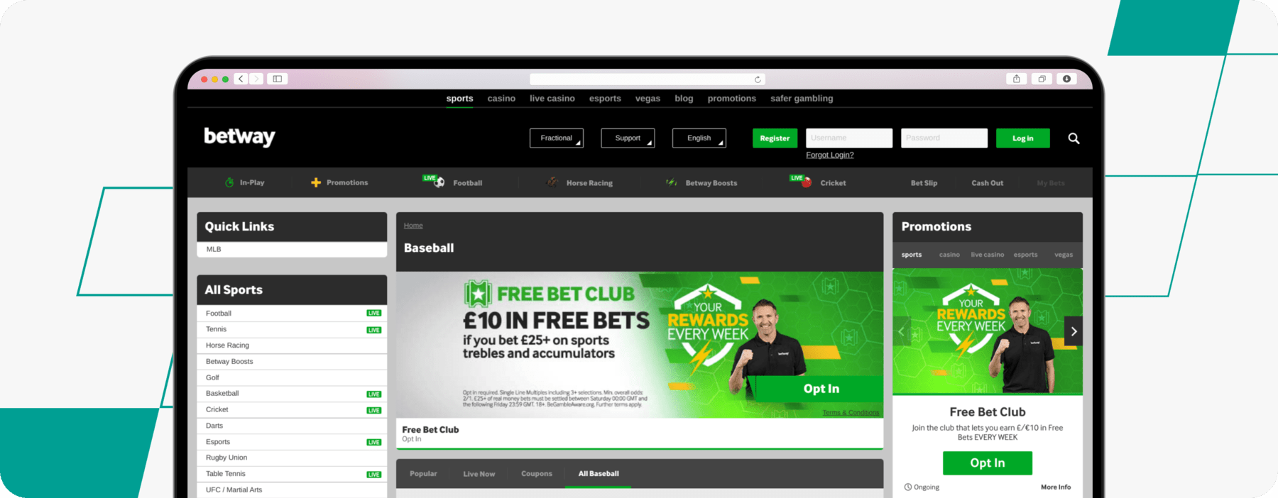 betway desk