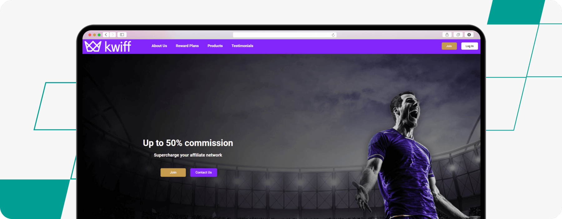 kwiff affiliate program screenshot