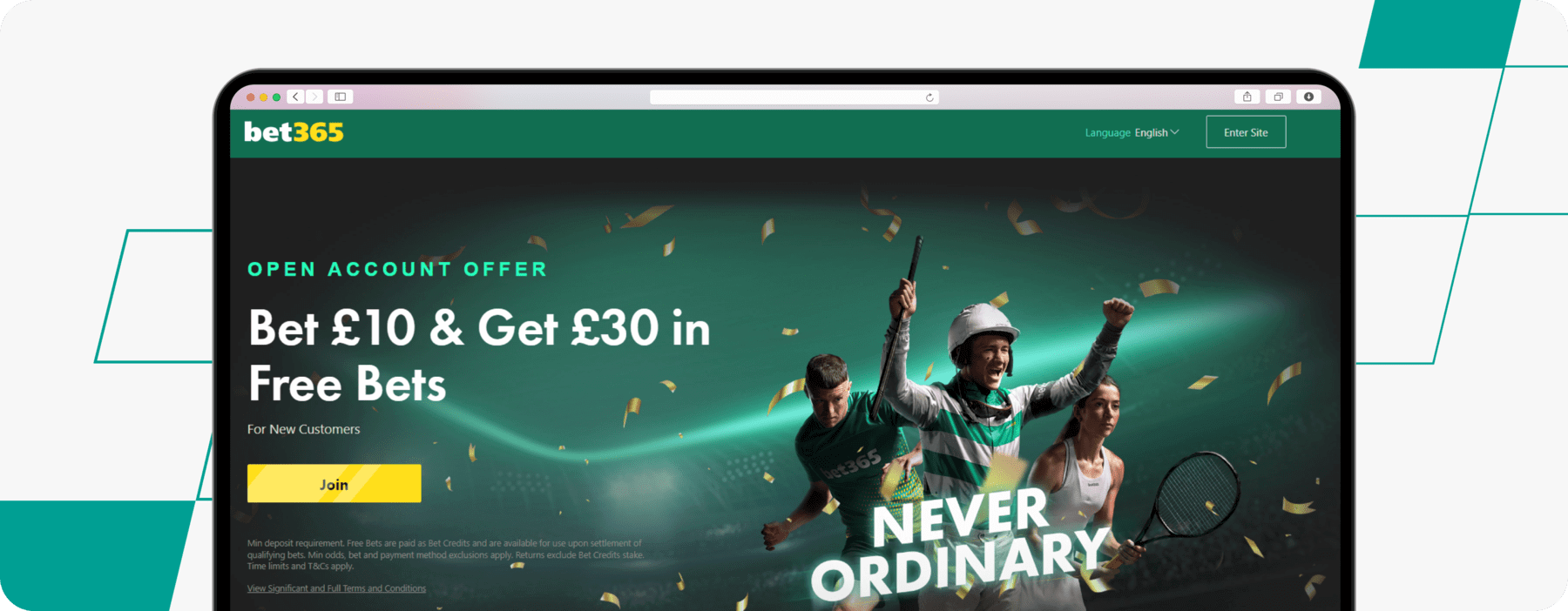 screenshot of bet365 cheltenham offer